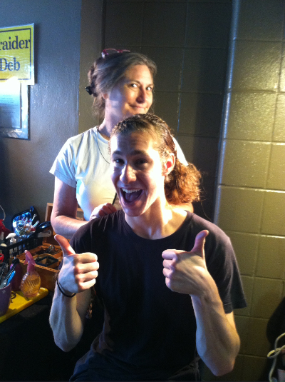Jason Brown with Braider Deb