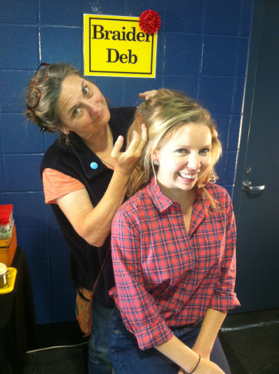Rachael Flatt with Braider Deb